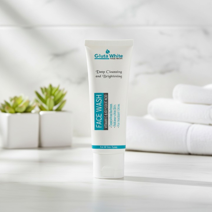 Gluta White Face Wash – Deep Cleansing & Brightening with Vitamin C