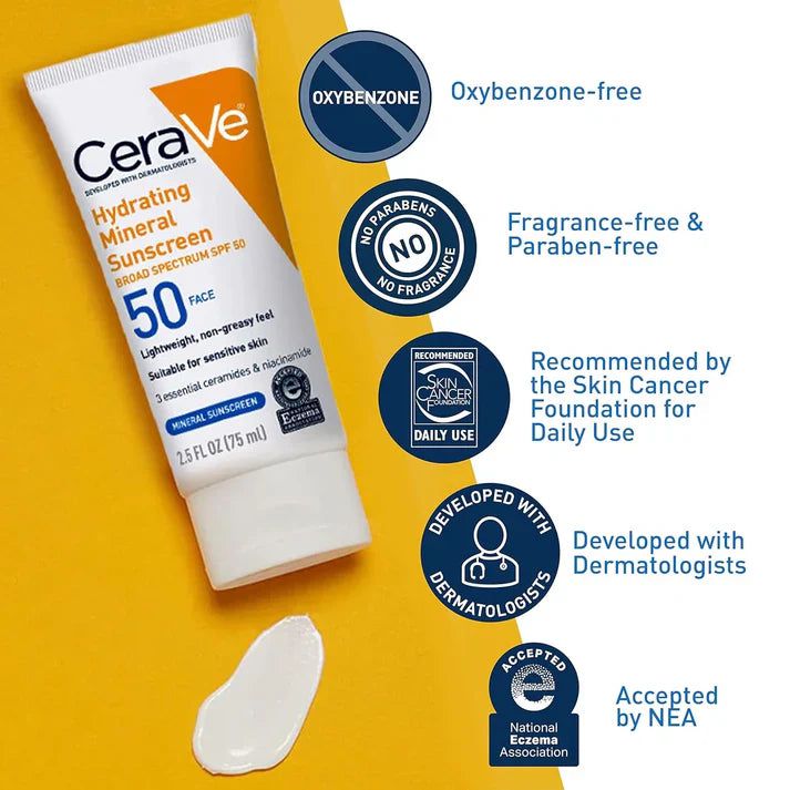 CeraVe 4 in 1 Skincare Kit Night Cream, Sunblock, Cleanser & Serum