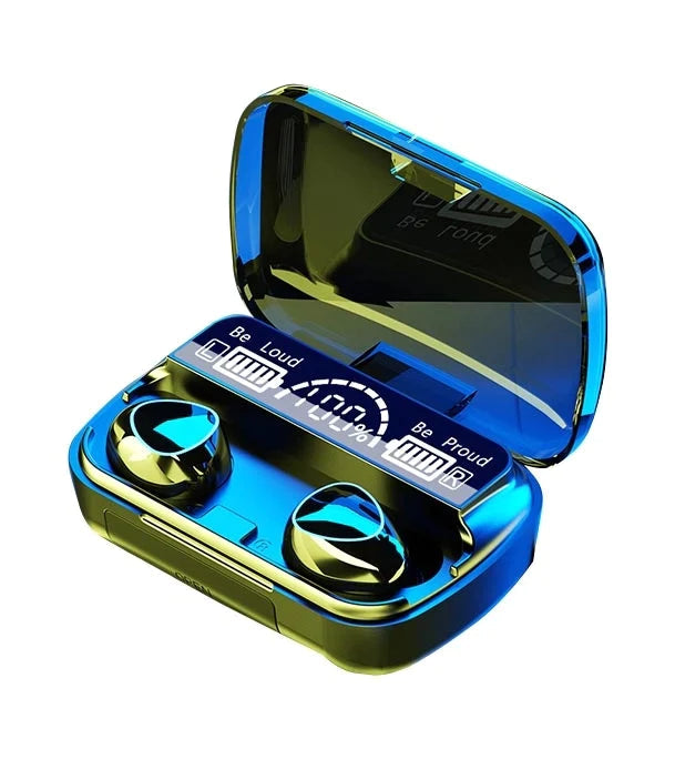 M10 Damix V 5.3 Bluetooth Wireless Earbuds with LED Display,