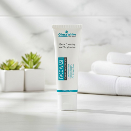 Gluta White Face Wash – Deep Cleansing & Brightening with Vitamin C