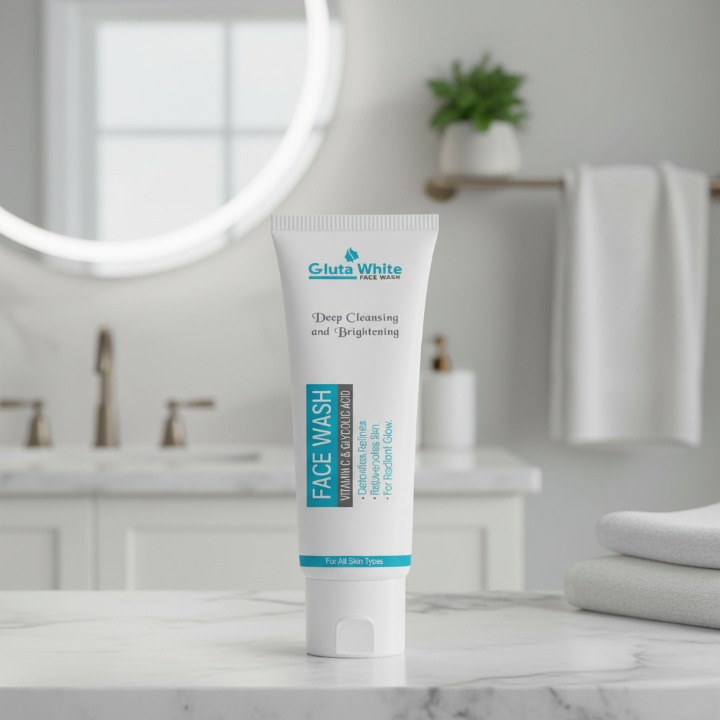 Gluta White Face Wash – Deep Cleansing & Brightening with Vitamin C